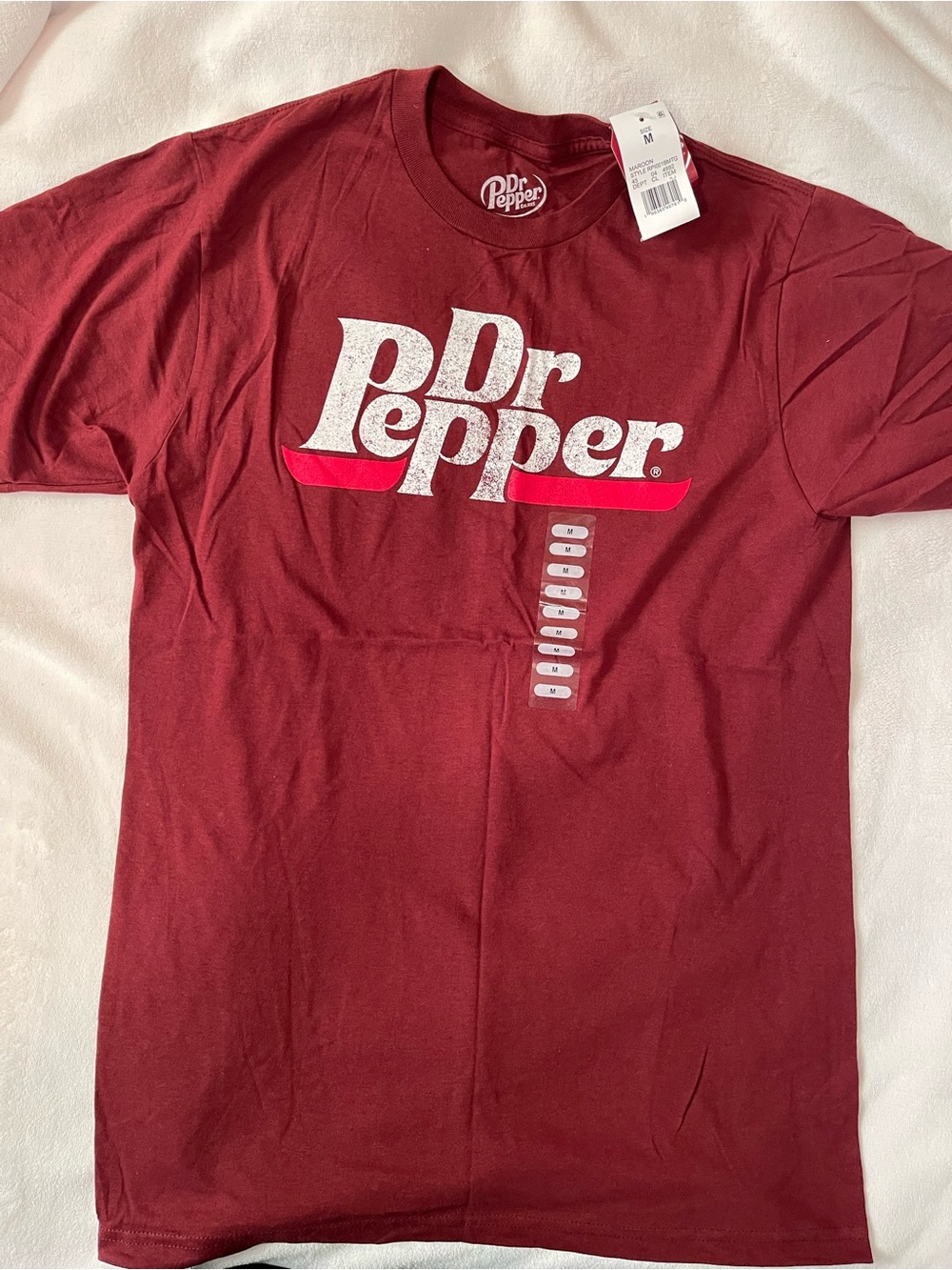 Dr Pepper Maroon Logo T-Shirt
